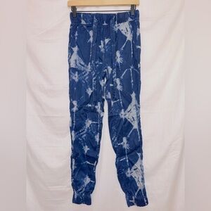 Nicole Miller Blue Tie Dye Lyocell High Waisted Casual Pants women's size XS
